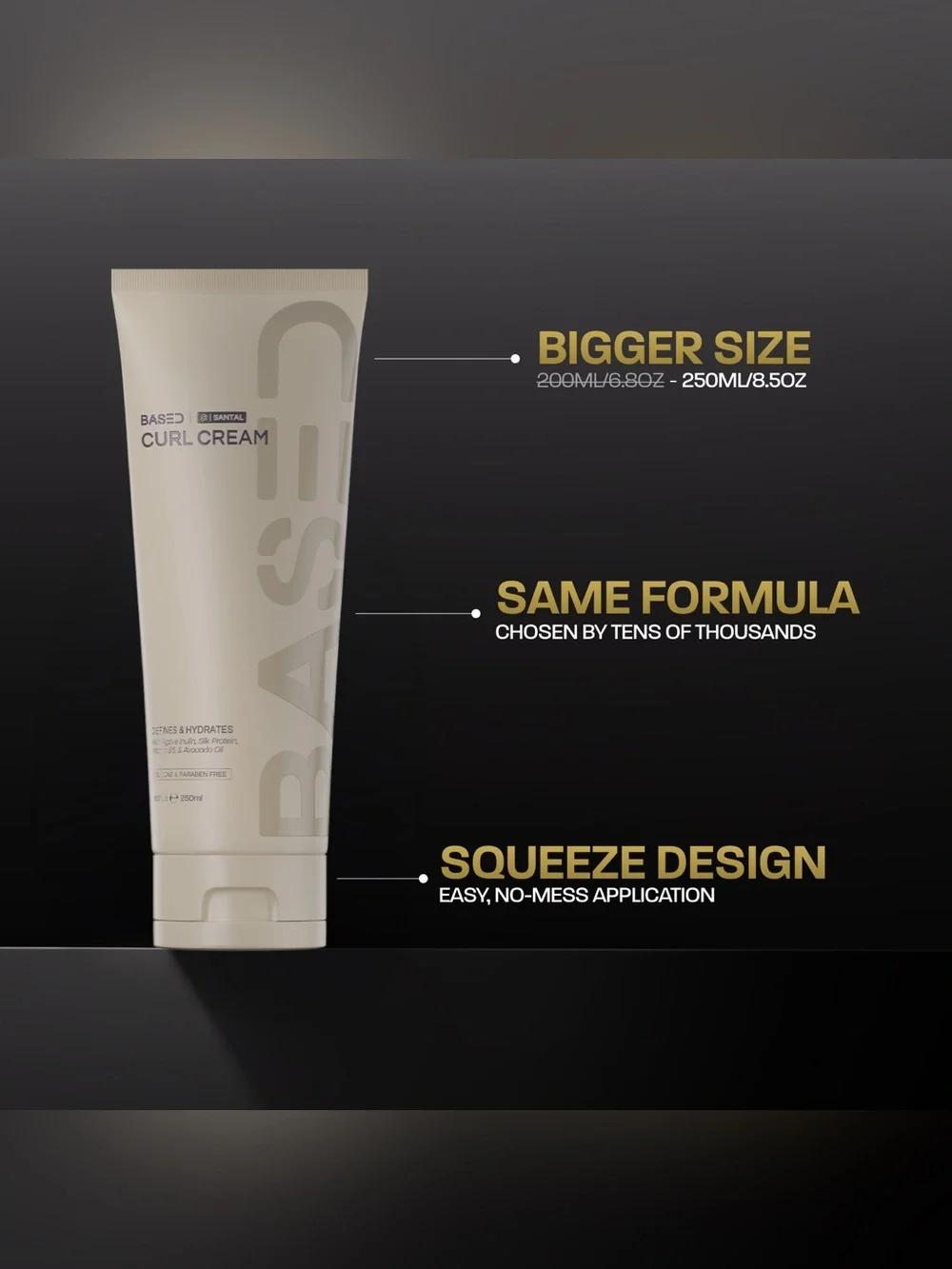 BASED Bodyworks Curl Cream + Curl Refresh Spray Bundle New 6.8oz
